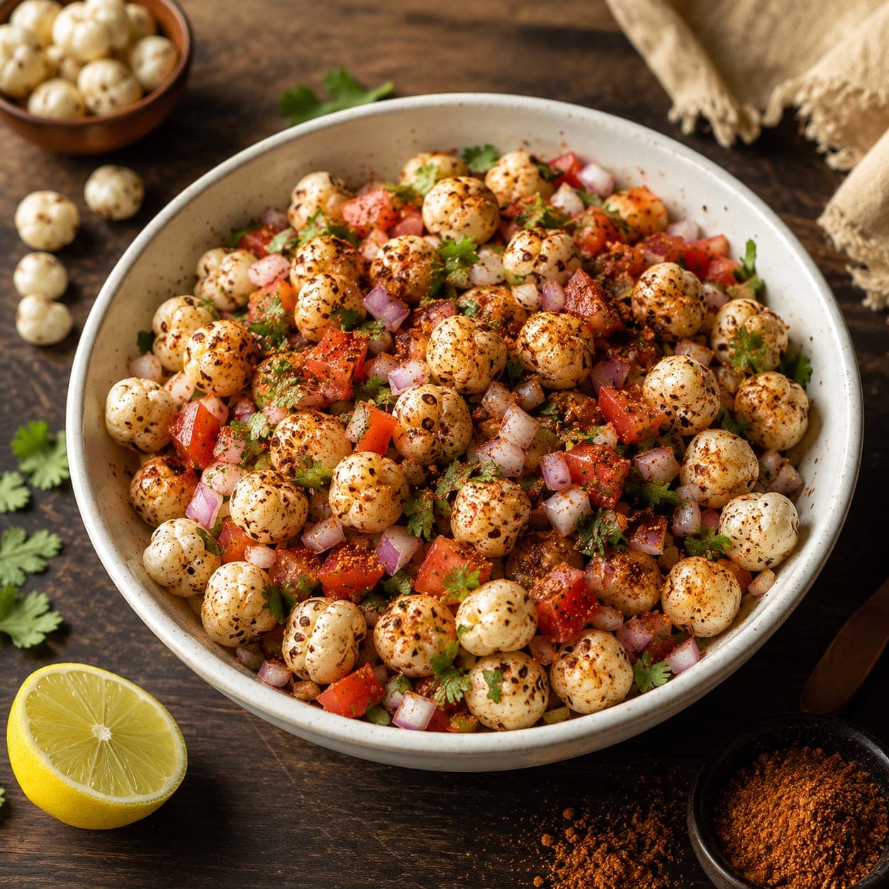 Makhana chaat